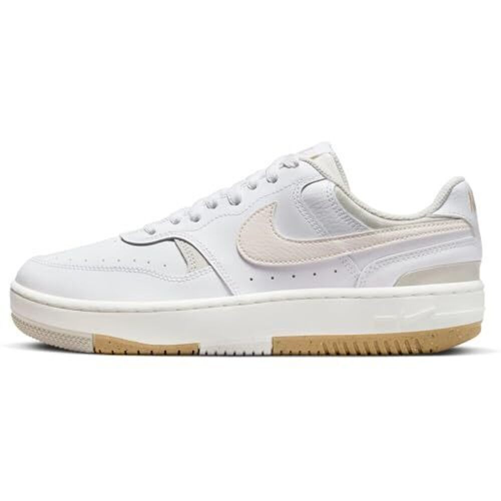 NIKE WOMEN'S GAMMA FORCE SHOES SNEAKER, WHITE/PHANTOM-LIGHT BONE-SANDDRIFT, 9.5